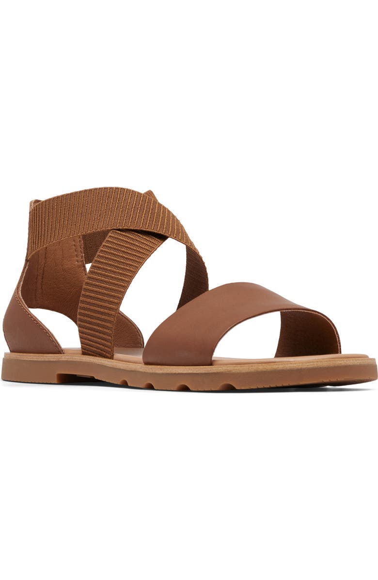 SOREL Ella III Sandal, Main, color, Velvet Tan/ Gum 2
