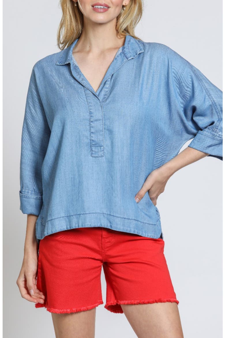High-Low Shirt, Main, color, LIGHT INDIGO