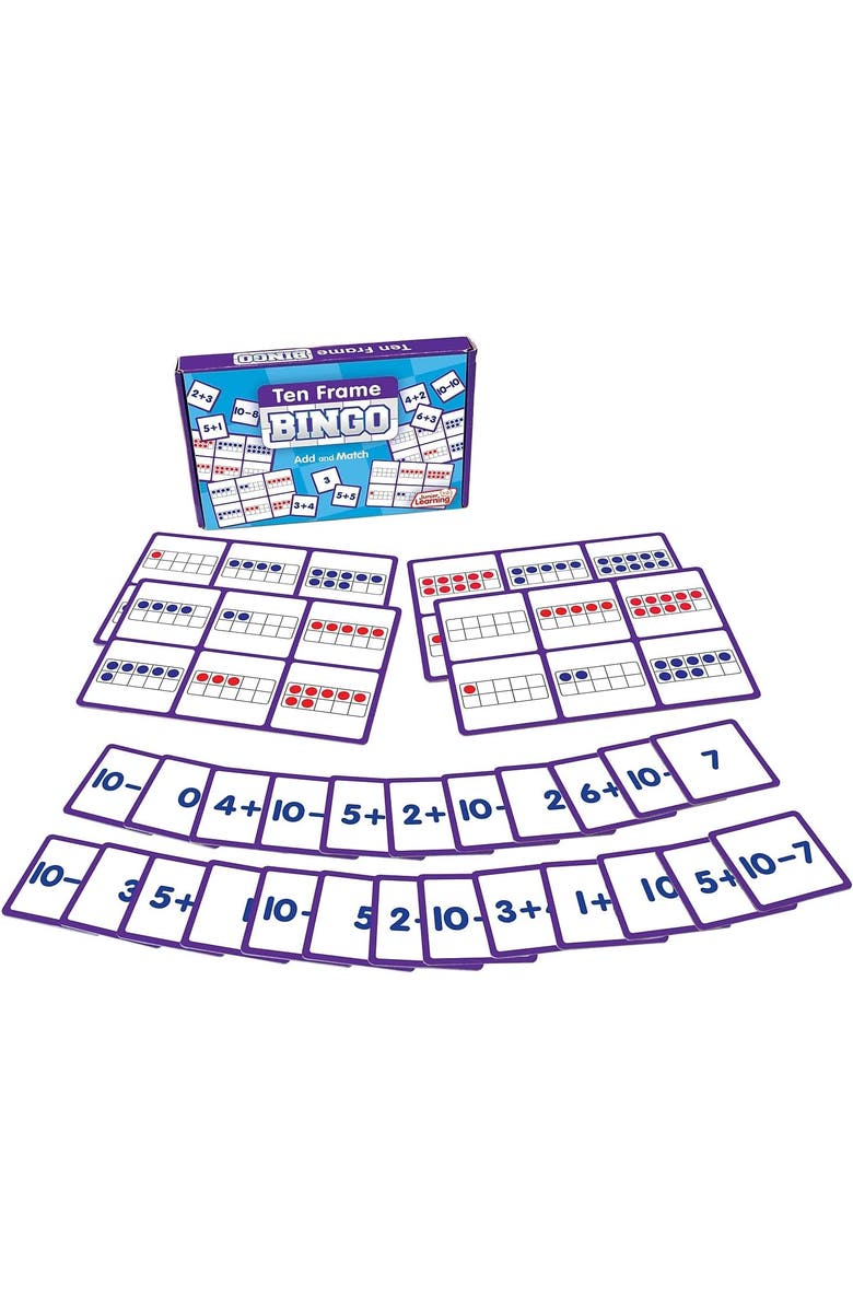 Junior Learning JL547 Ten Frame Bingo Medium, Main, color, Multicolored