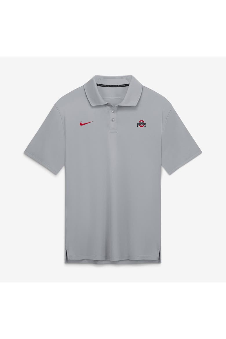 Men's Nike Gray Ohio State Buckeyes Par Dri-FIT Polo, Alternate, color, Gray