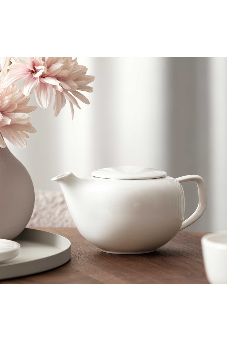 Afina Teapot with Filter, Alternate, color, White