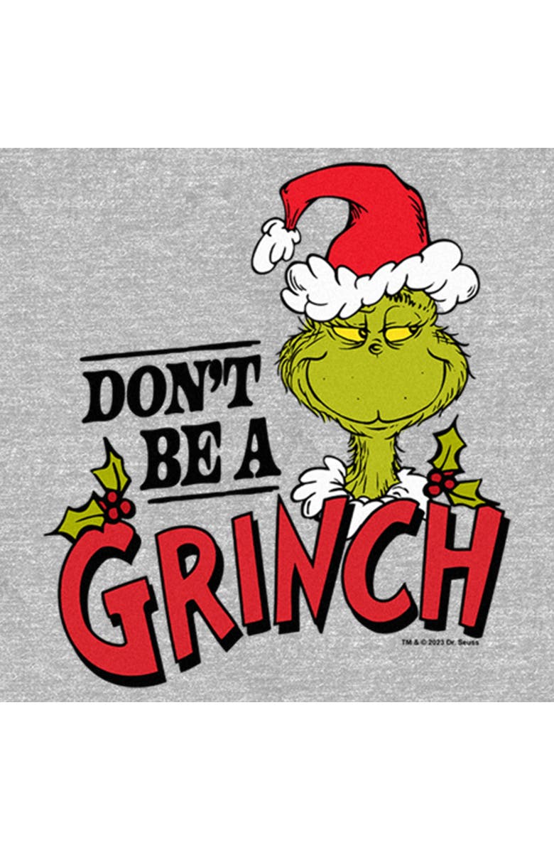 The Grinch Girl's The Grinch Christmas Don't Be a Grinch  Graphic T-Shirt, Alternate, color, Athletic Heather
