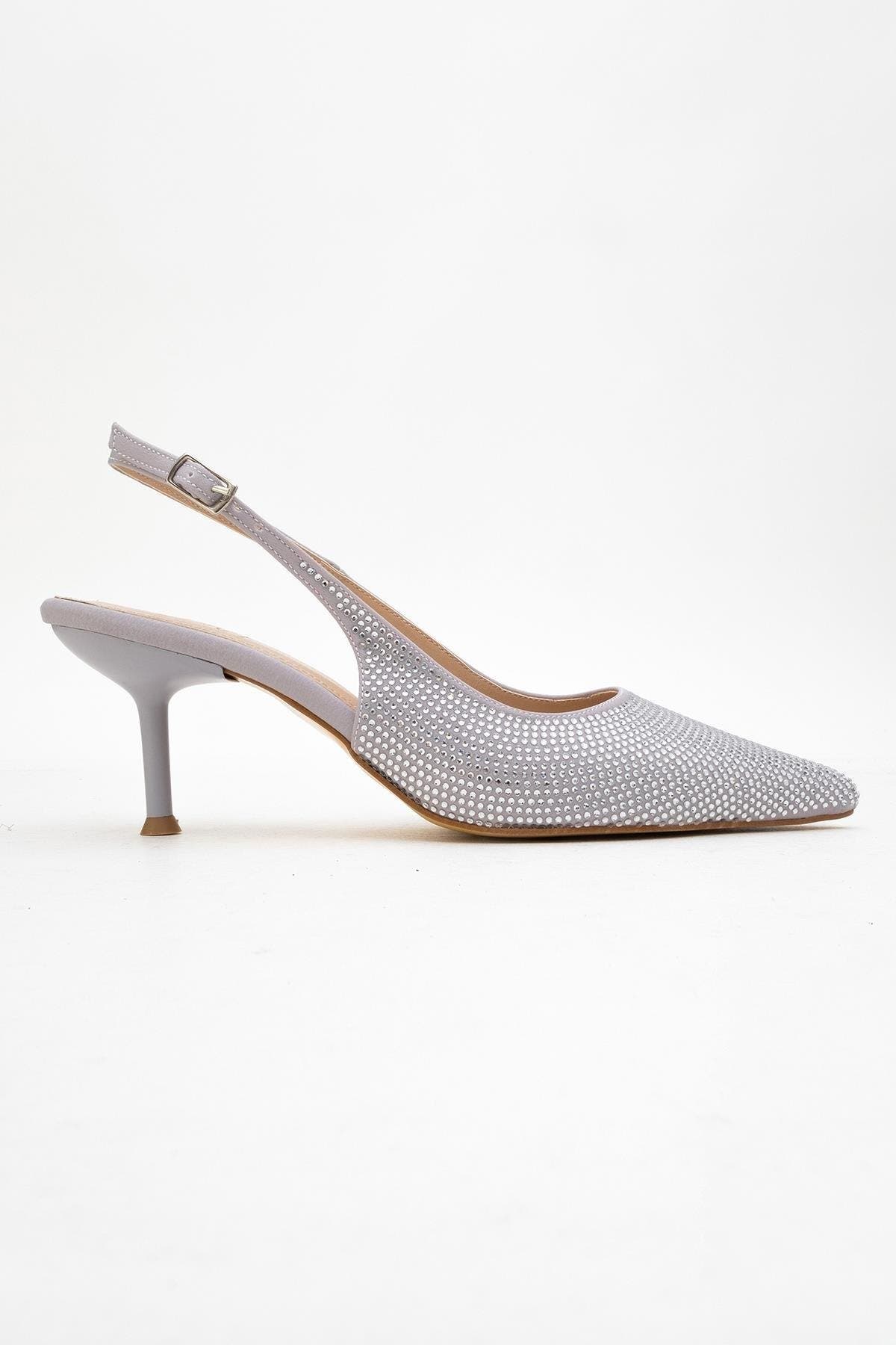 Novs Slingback Pointed Toe Pump, Alternate, color, Silver
