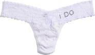 Hanky Panky I Do Swarovski Crystal Low Rise Thong