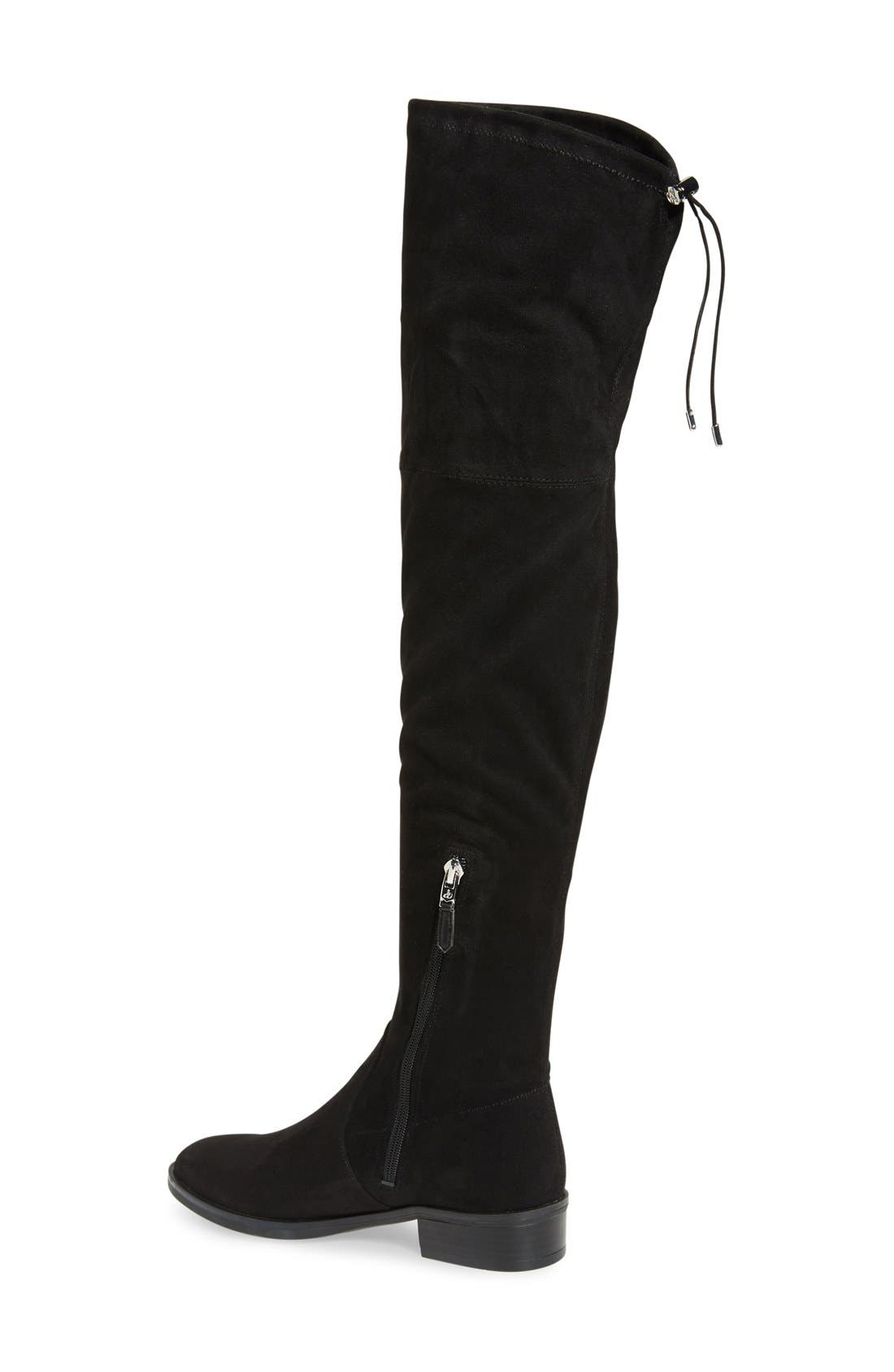 Paloma Over the Knee Boot, Alternate, color, BLACK SUEDE DNU