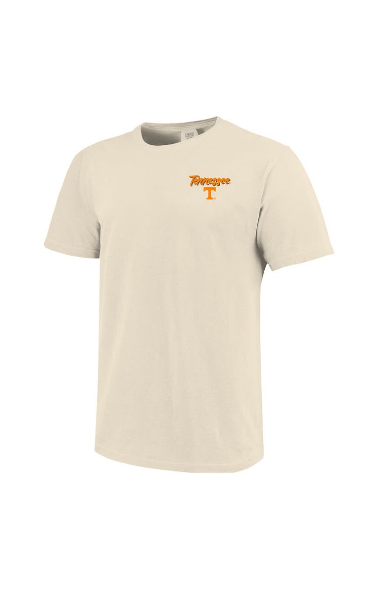 IMAGE ONE Men's Image One  Natural Tennessee Volunteers Comfort Colors Hand-Drawn Campus Stack T-Shirt, Alternate, color, Natural