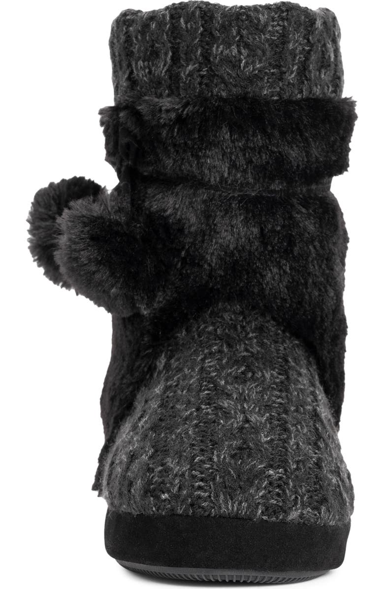 MUK LUKS Delanie Faux Fur Pompom Knit Boot, Alternate, color,