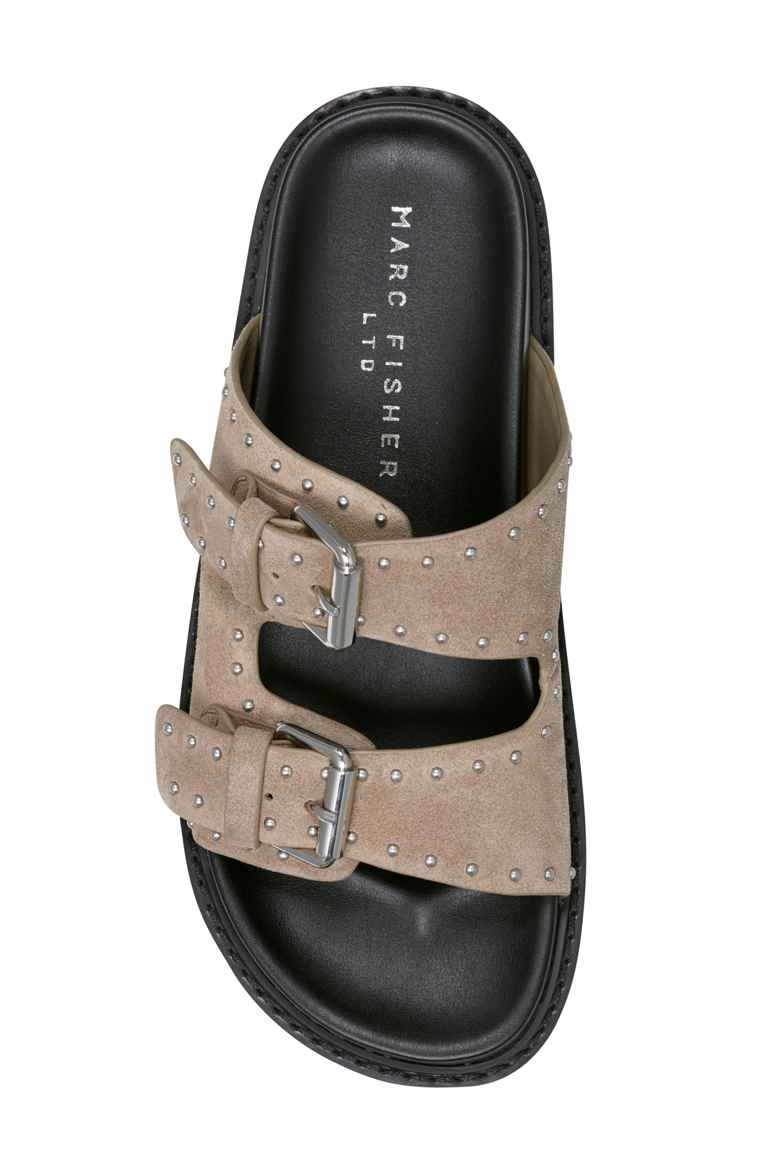 Marc Fisher LTD Agusta Slide Sandal, Alternate, color, Taupe