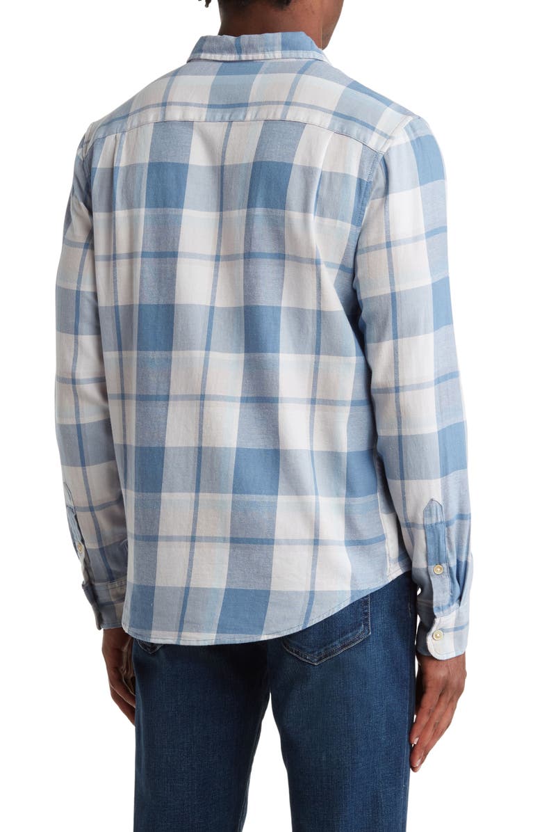 Lucky Brand Humboldt Plaid Workwear Shirt, Alternate, color, Blue/ White