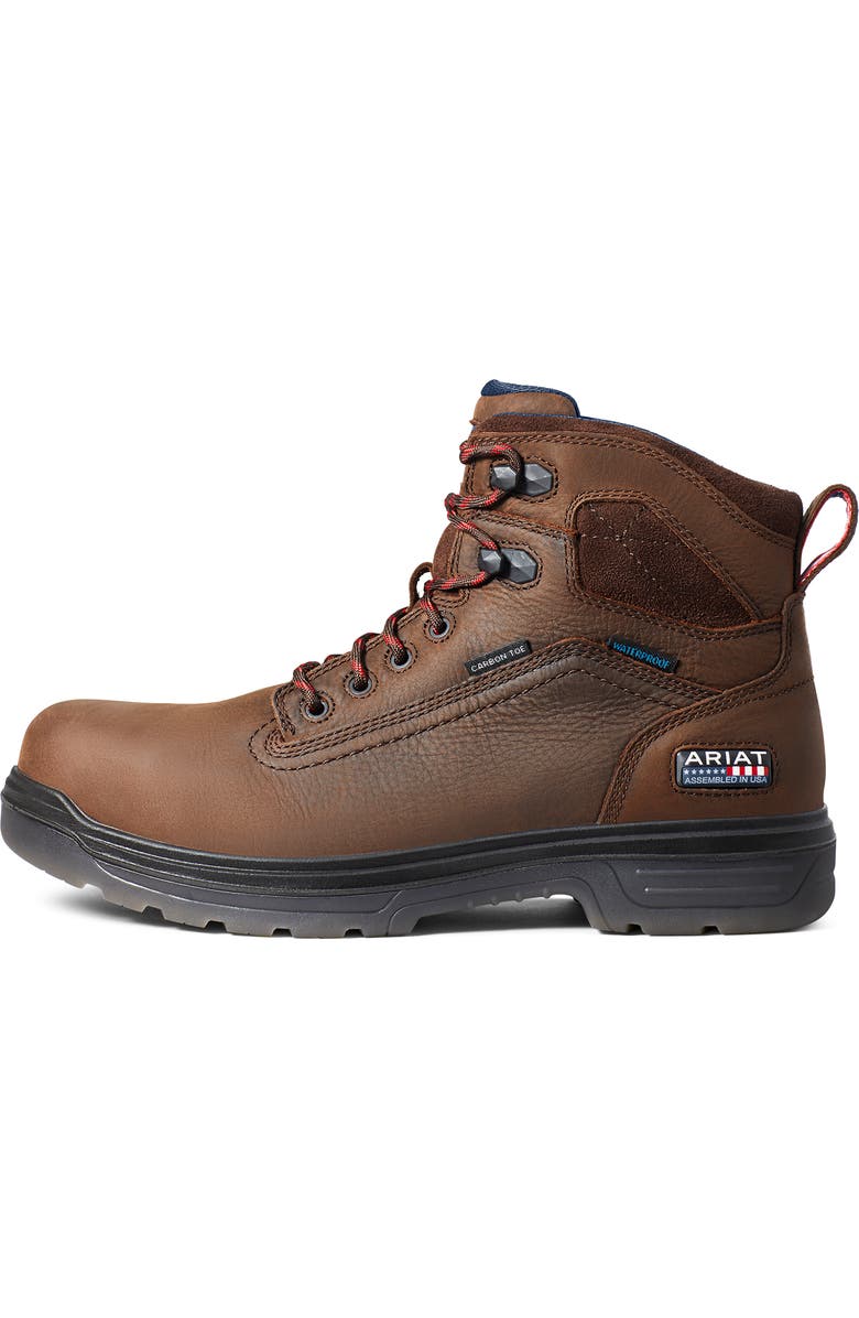 Ariat Turbo 8 USA Waterproof Work Boot, Alternate, color, Rich Brown