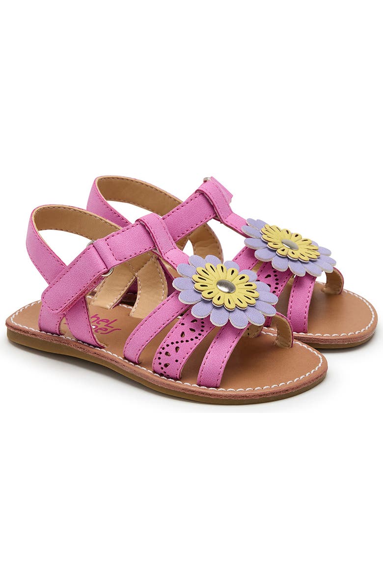 RACHEL SHOES Kids' Flower Sandal, Main, color, Fuchsia / Multi