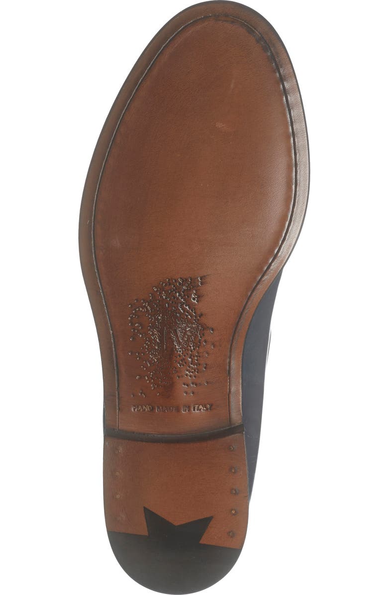 John Varvatos Barrow Leather Tassel Loafer, Alternate, color, Charcoal