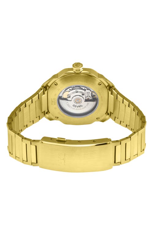 Gevril Roosevelt Automatic Bracelet Watch, 42mm In Gold