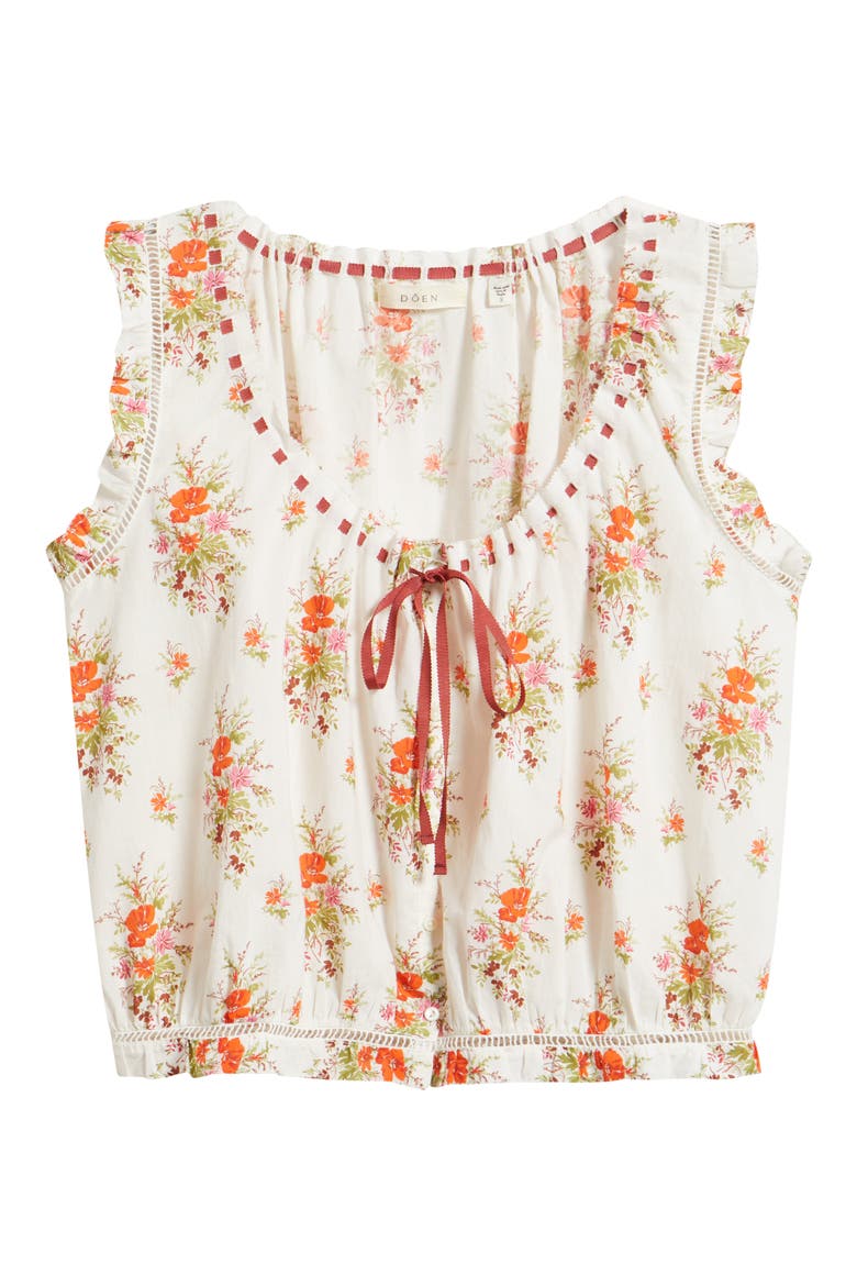 Traveler Embroidered Crop Top, Alternate, color, ROSE PETIT BOUQUET DE CHAMONIX