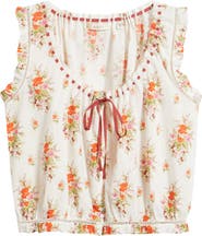 DÔEN Traveler Embroidered Crop Top