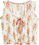 DÔEN Traveler Embroidered Crop Top