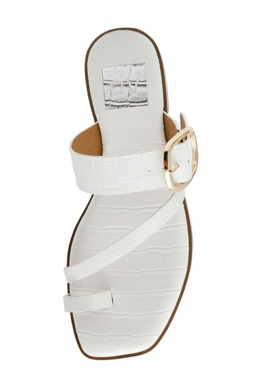 Dolce Vita Dv By Makai Toe Loop Buckle Sandal In White