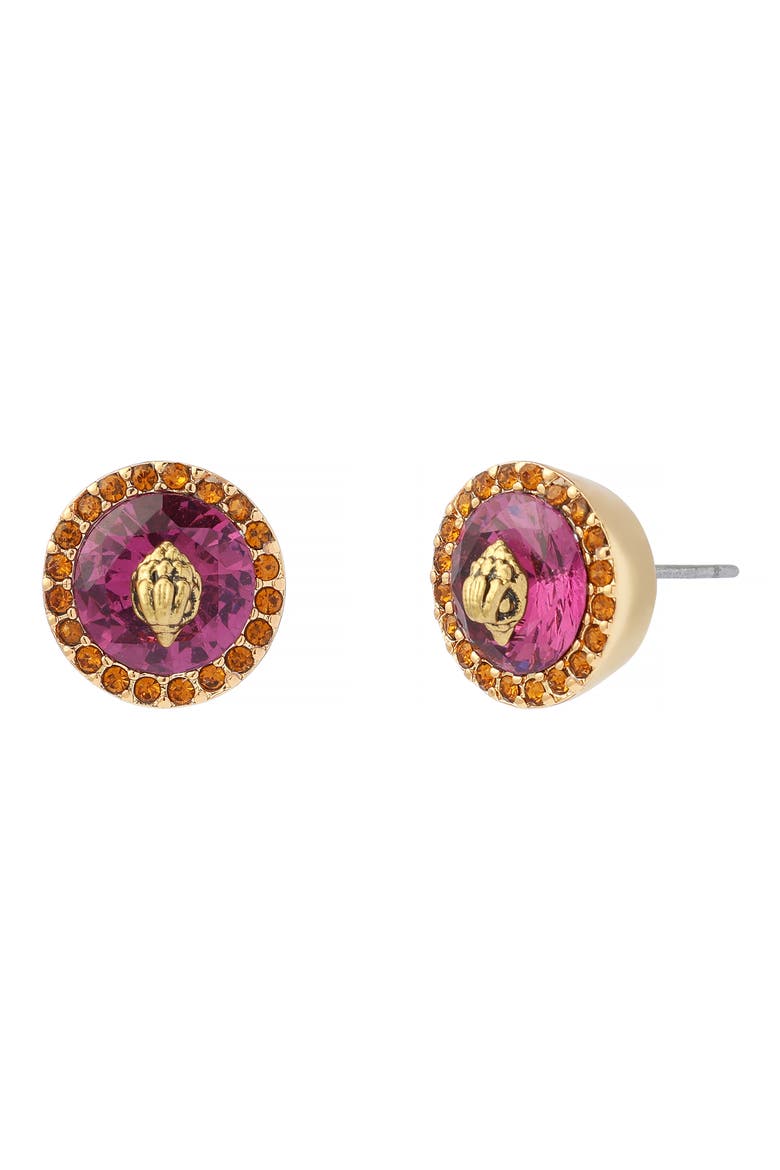 Eagle Stone Stud Earrings, Main, color, PINK