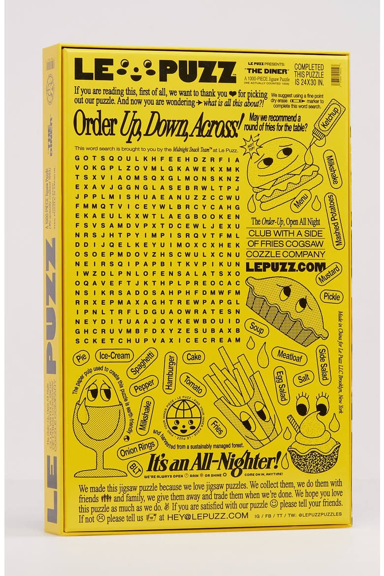 The Diner 1000-piece Jigsaw Puzzle, Alternate, color, Yellow