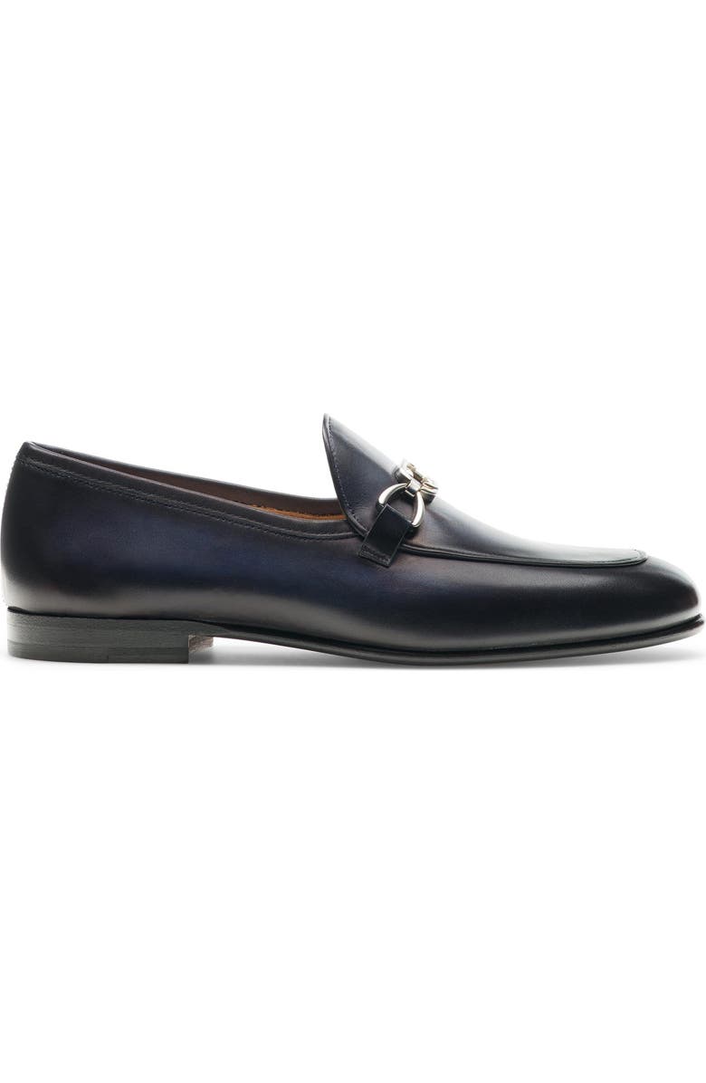 Magnanni Mina Chain Bit Loafer, Alternate, color, Navy
