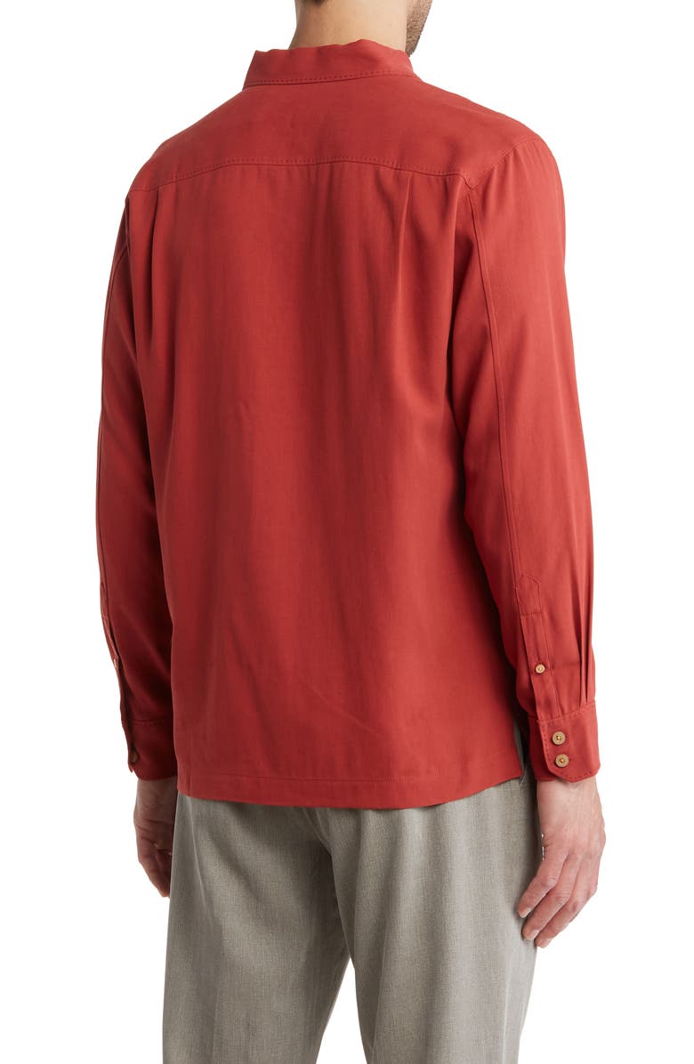 Tommy Bahama Catalina Silk Twill Button-Up Shirt, Alternate, color, 