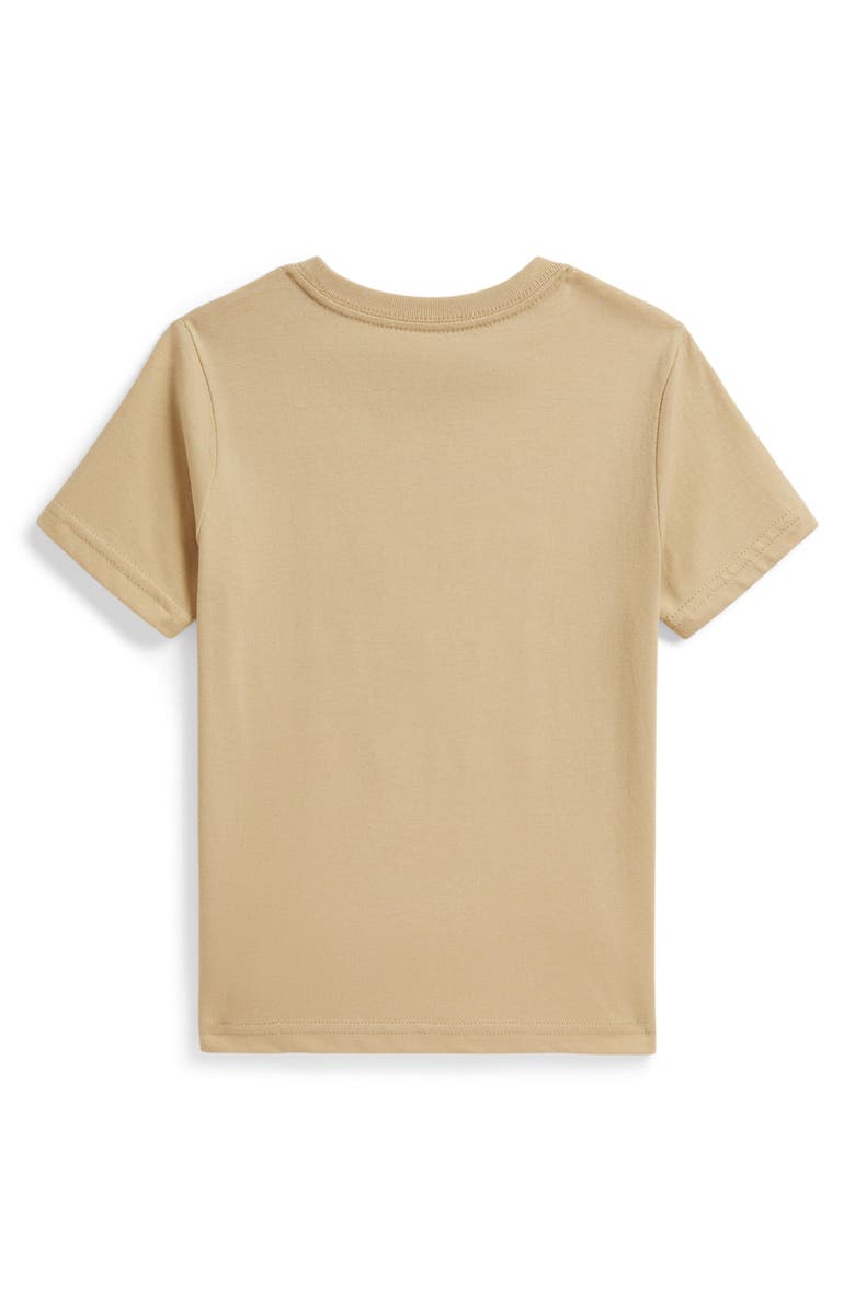Polo Ralph Lauren Kids' Cotton Jersey Graphic T-Shirt, Alternate, color, Tallow Cream