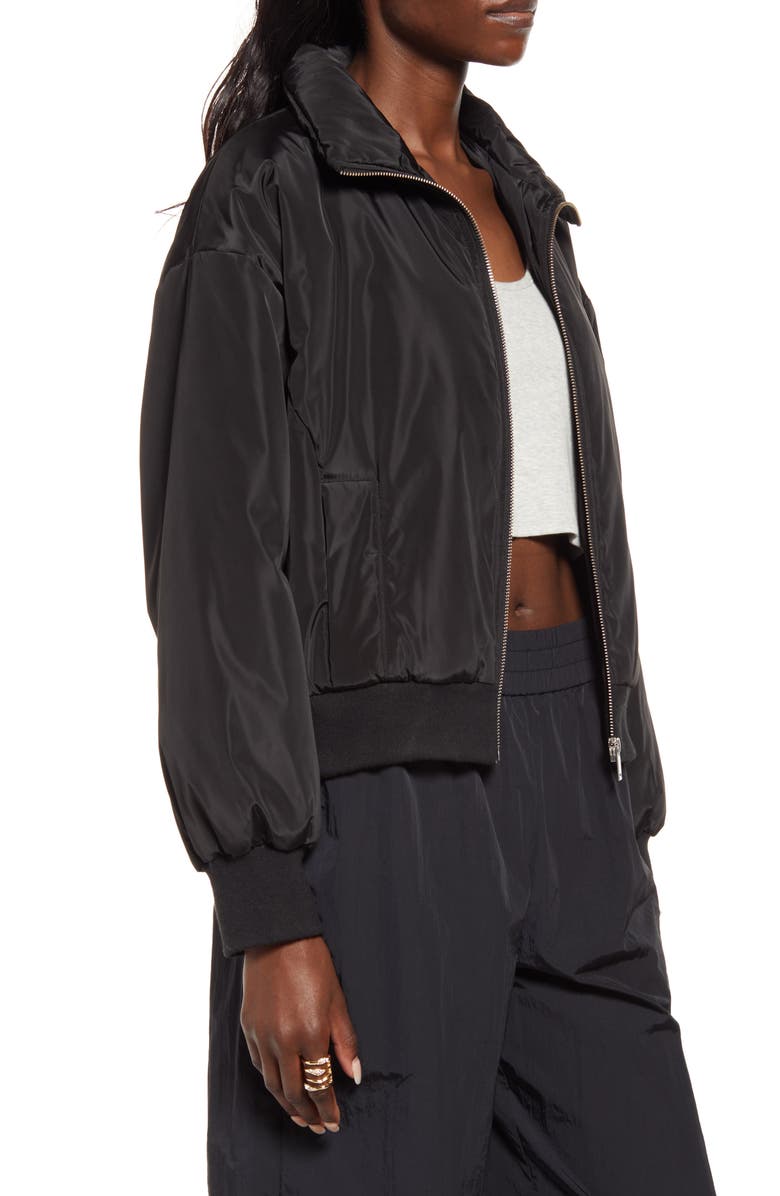 Open Edit Crop Bomber Jacket, Alternate, color, 