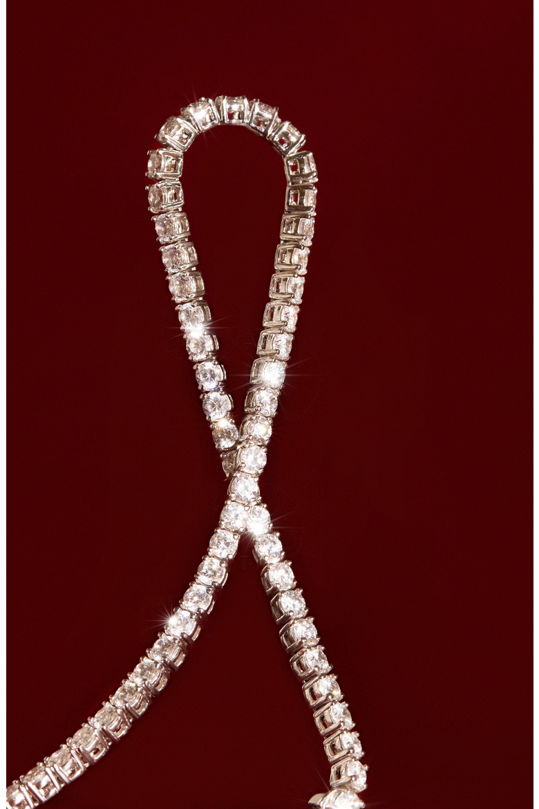 Lab Grown 3ct White Sapphire Tennis Bracelet, Alternate, color, White