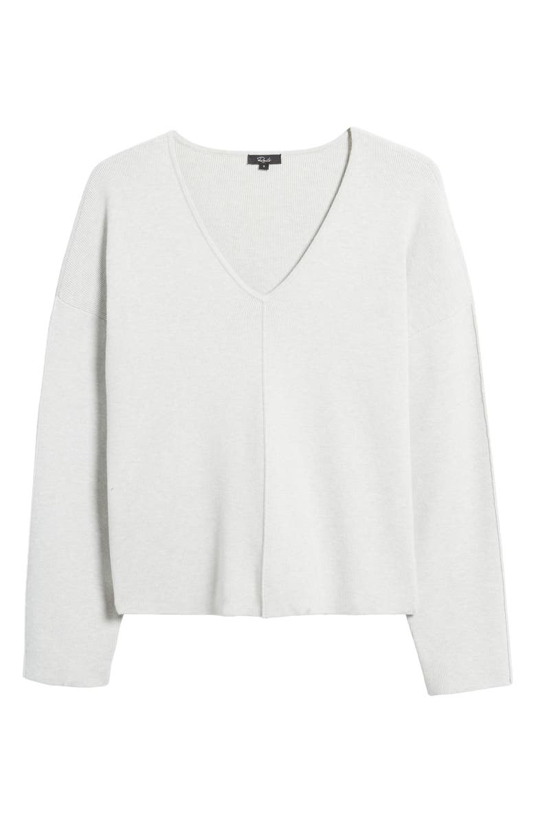 Rails Hollyn V-Neck Sweater, Alternate, color, Light Heather Grey