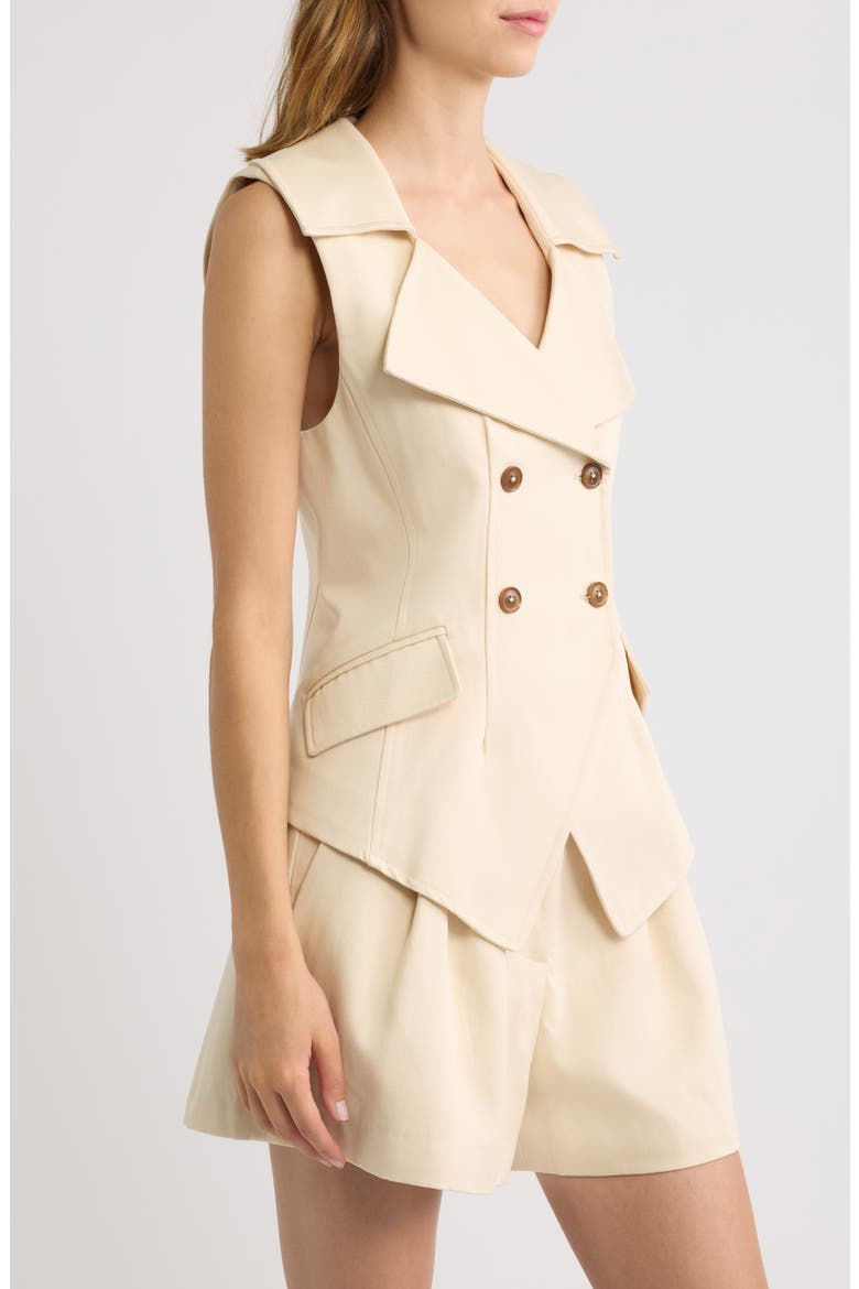 Double Breasted Vest, Alternate, color, STONE