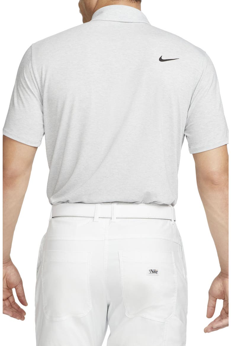 Dri-FIT Heathered Golf Polo, Alternate, color, LIGHT SMOKE GREY/ BLACK