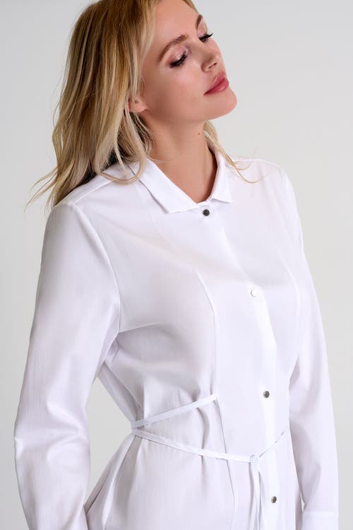Shan Poplin Shirt Tunic In White
