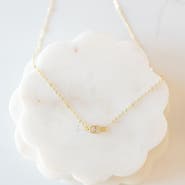 Ivy & Pearl Co. Delicate Solitaire Necklace