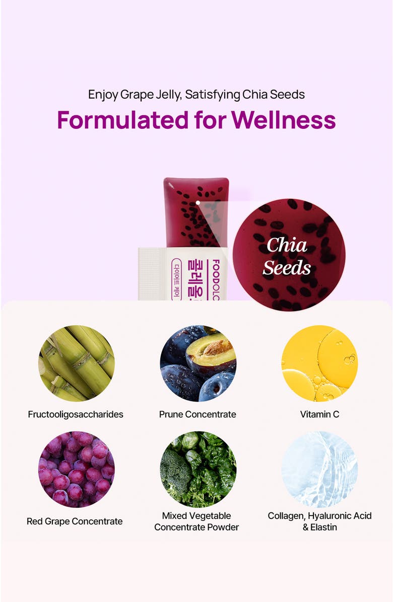 Foodology Coleology Bowel Movement Jelly 10 sticks, Alternate, color, Purple