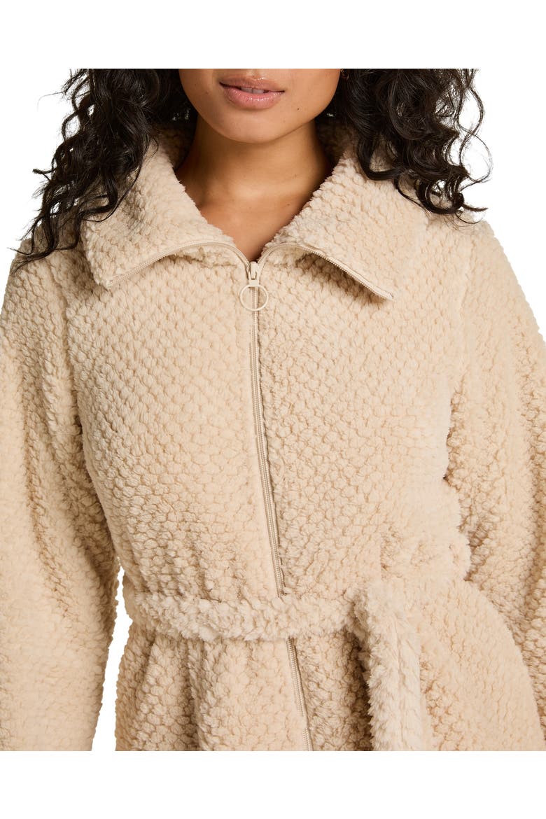 Robe Zip Up Fleece, Alternate, color, Whitecap Gray