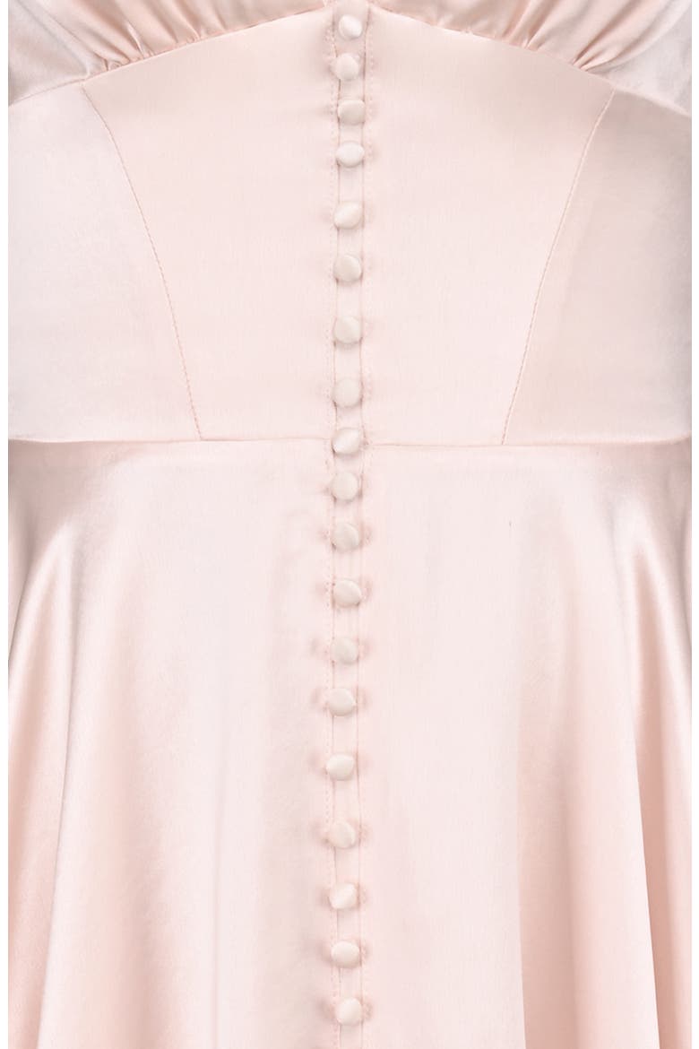 Ysabella Handkerchief Hem Dress, Alternate, color, PINK