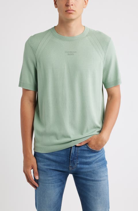 Porsche Spirit 70 Logo Short Sleeve Sweater