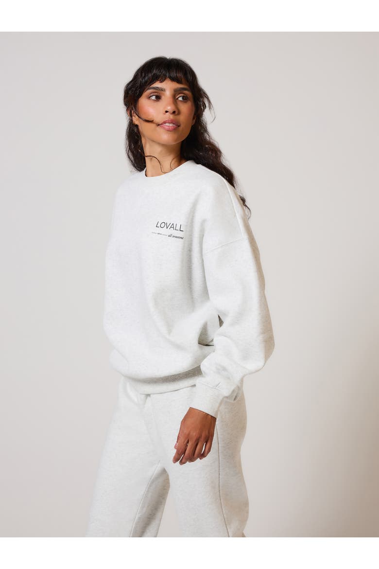 ALL SZN Oversized Sweatshirt, Alternate, color, Light Grey Marl