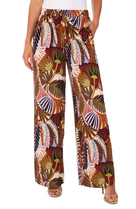 Wide Leg Challis Pants