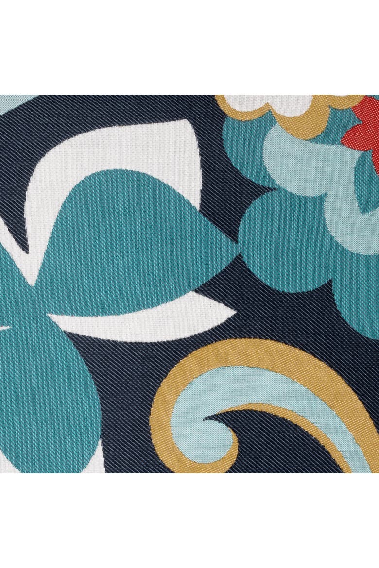Floral Impact Jacquard Indoor & Outdoor Woven Accent Pillow, Alternate, color, Multi