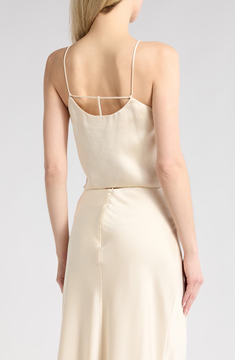 Simkhai Vela Square Neck Crop Camisole, Alternate, color, Ecru