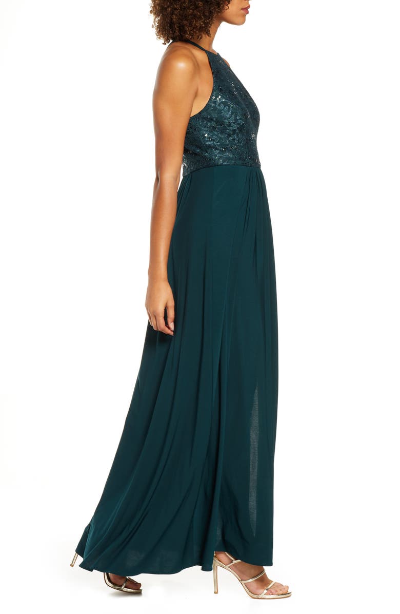 Morgan & Co. Sequin Lace Gown, Alternate, color, 