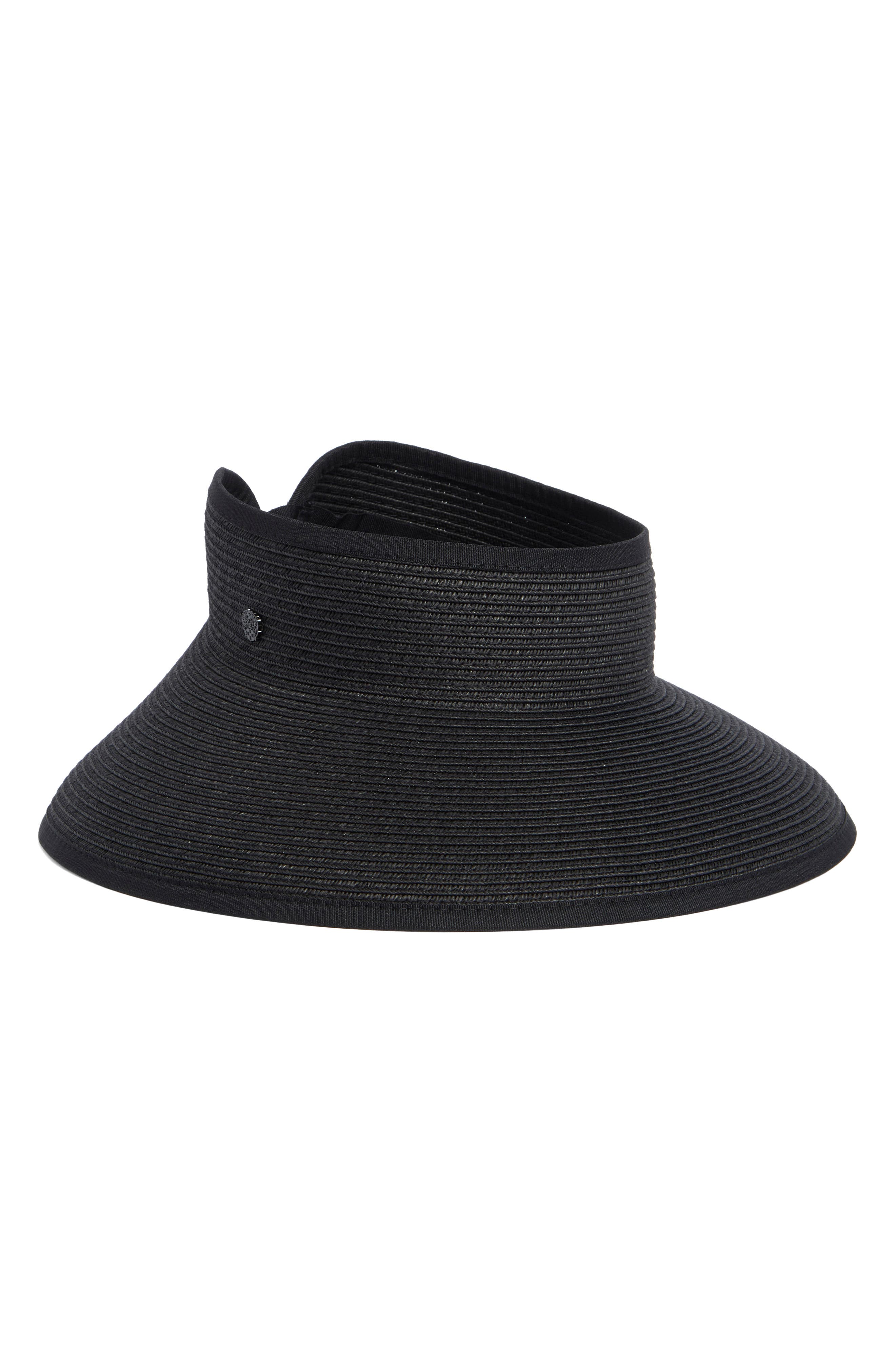 Vince Camuto Roll-Up Straw Visor