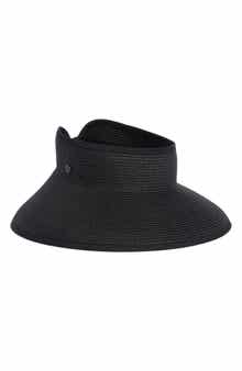 Vince Camuto Roll-Up Straw Visor