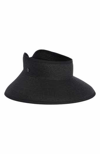 Vince Camuto Roll-Up Straw Visor