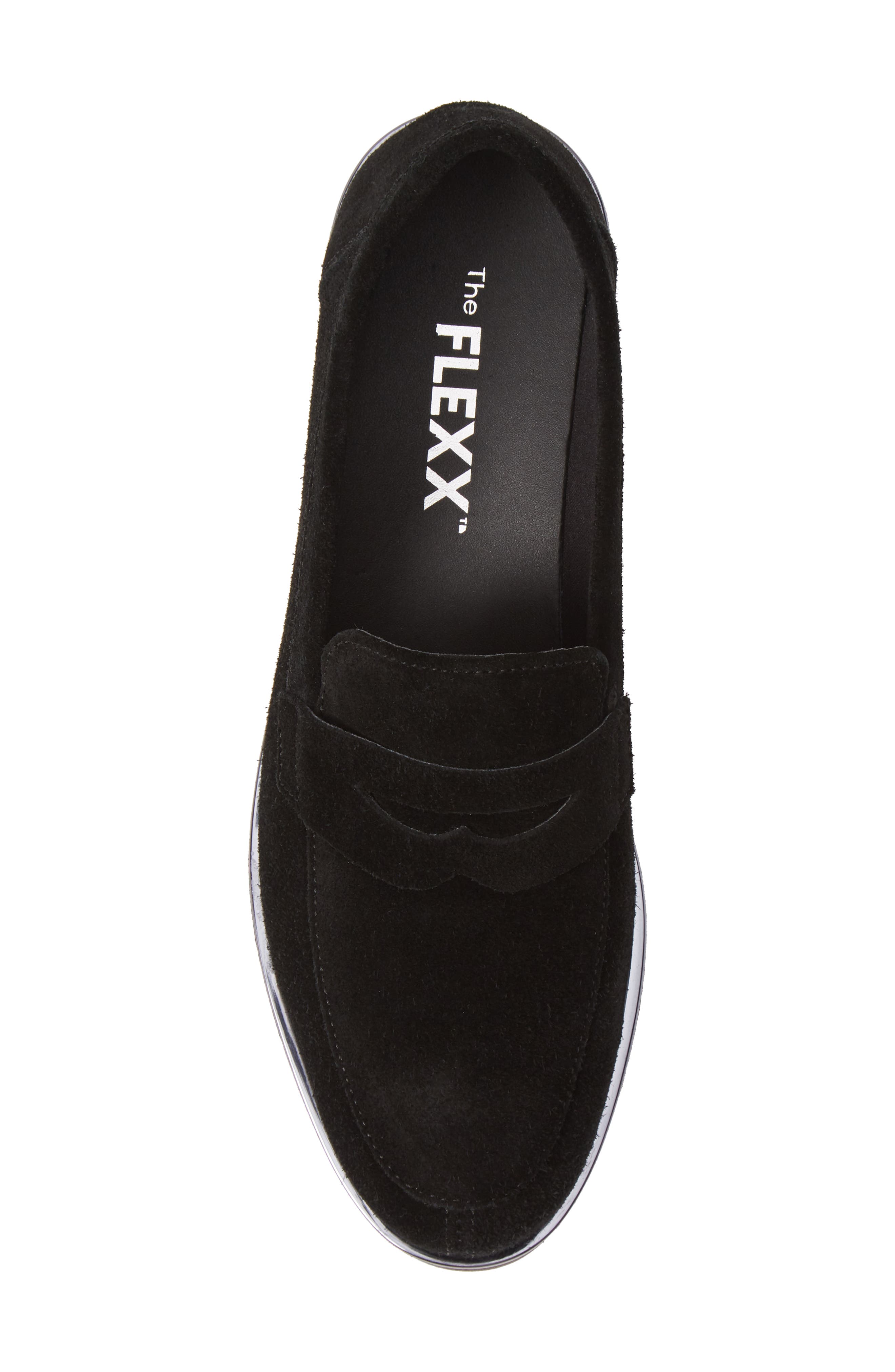 Harrow Wedge Loafer, Alternate, color, BLACK SUEDE