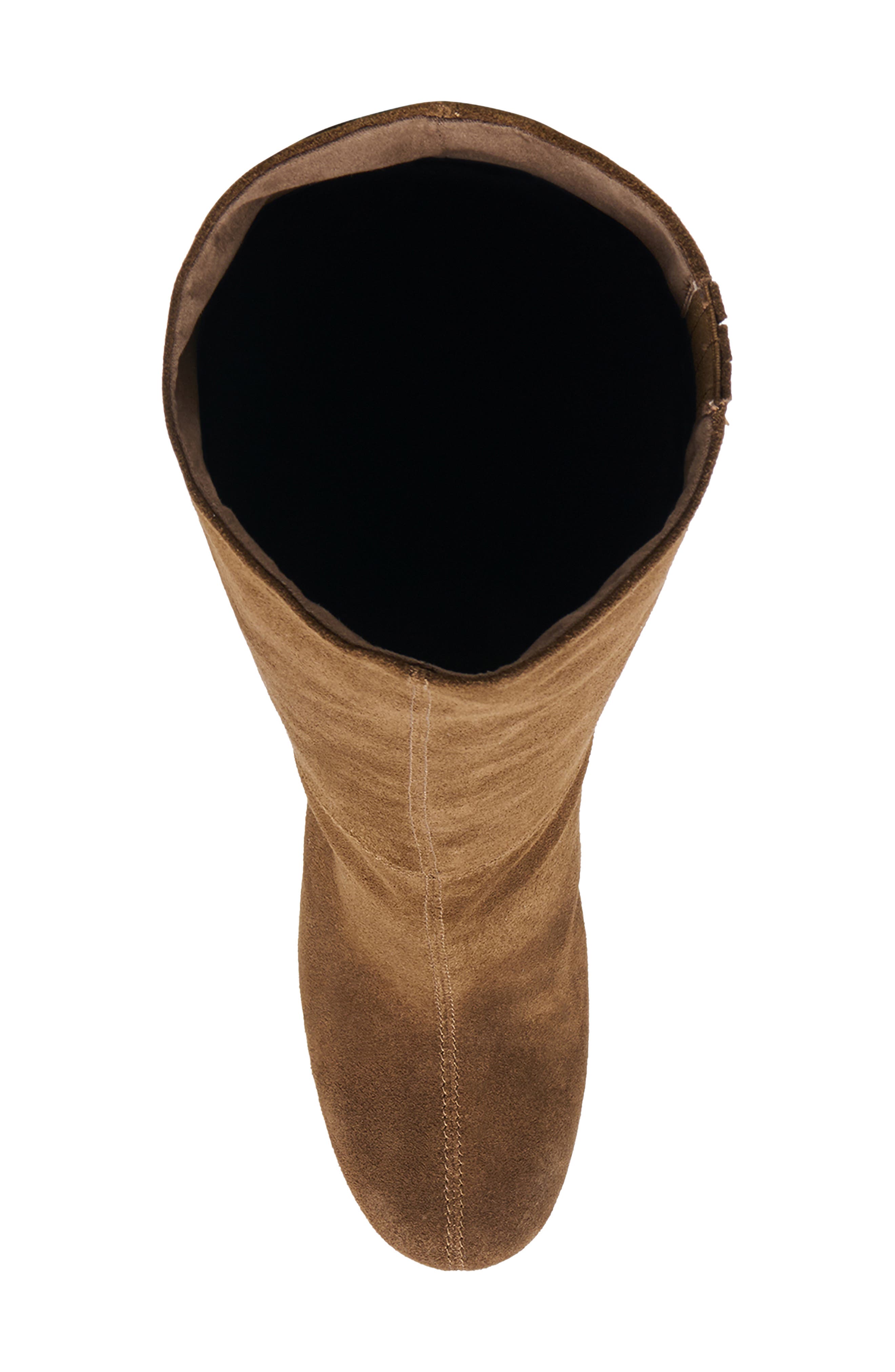Hira Leather Wedge Boot, Alternate, color, CHESTNUT SUEDE