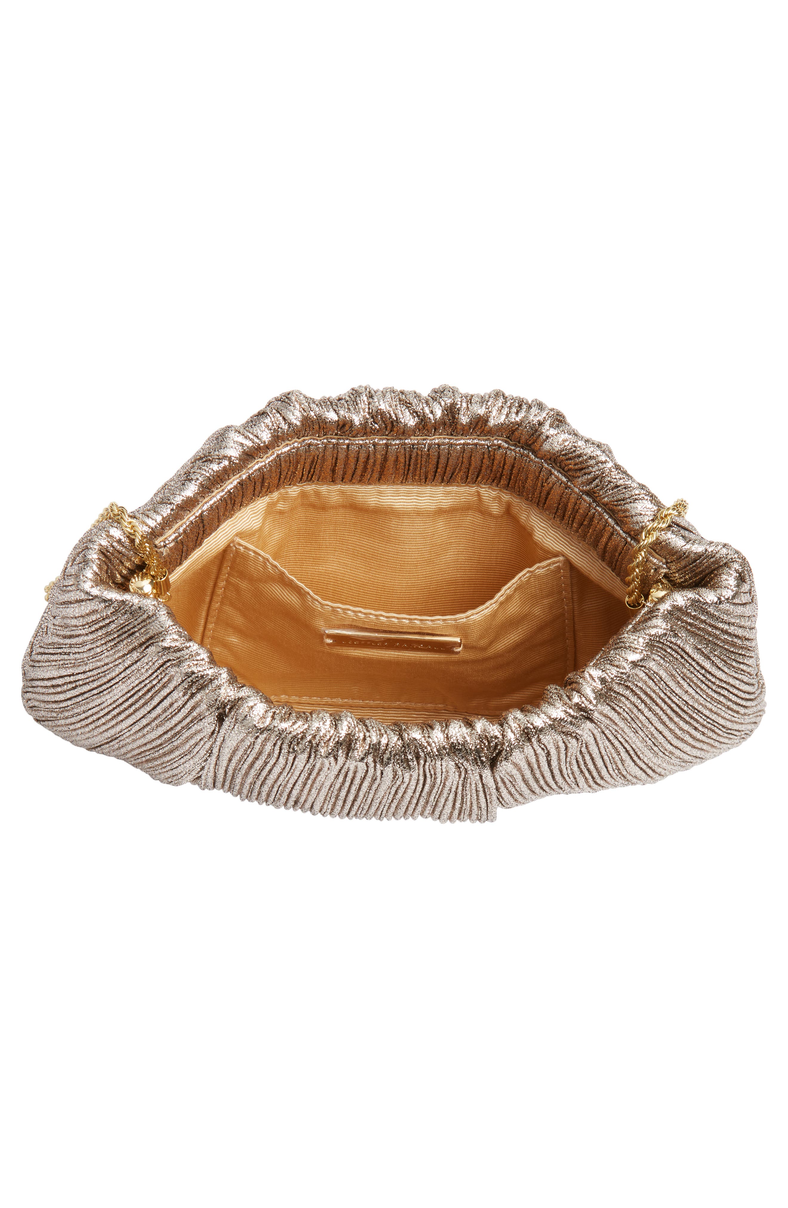 Loeffler Randall Brit Pleated Clutch, Alternate, color, Champ