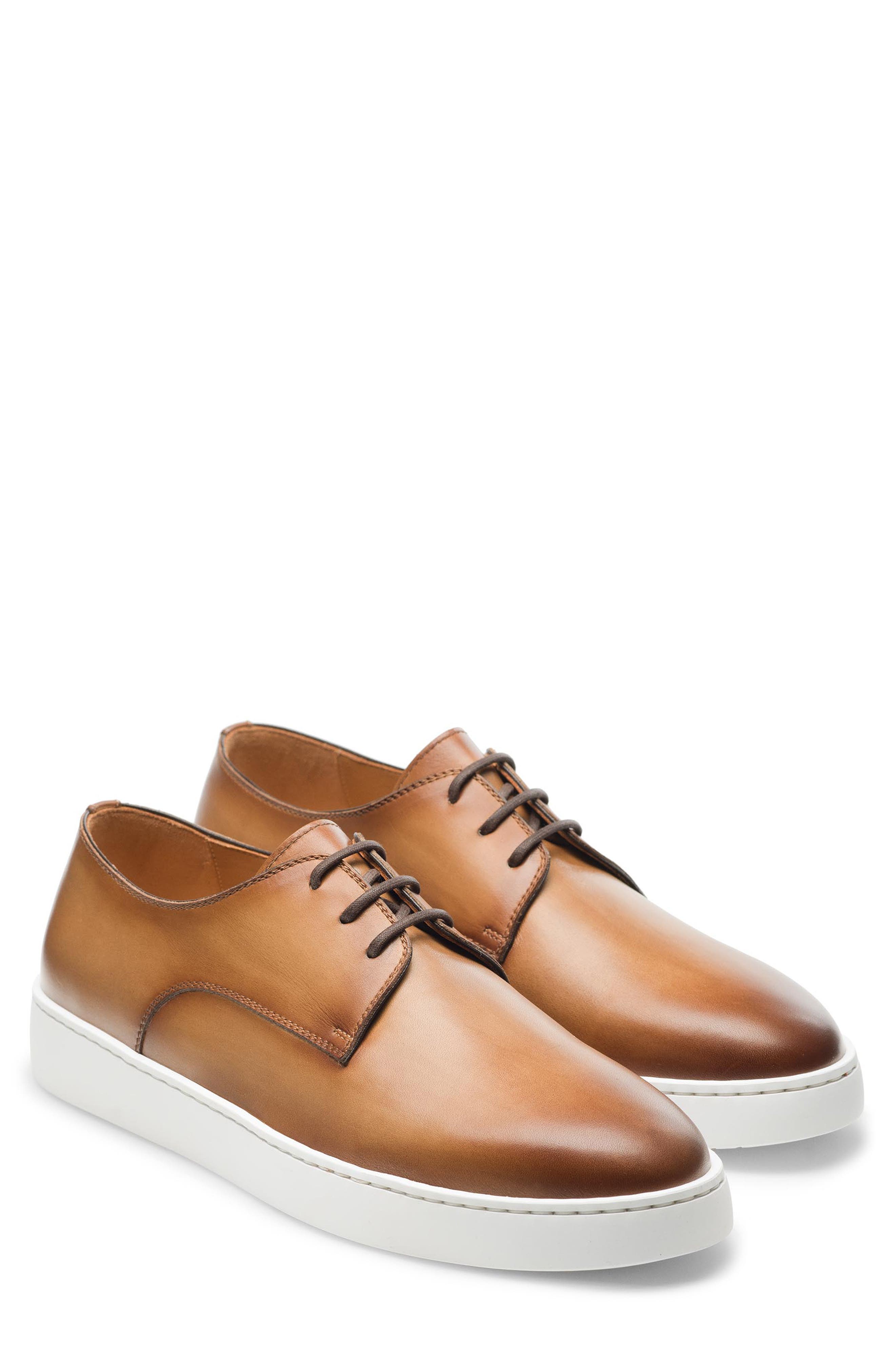 Lonzo Water Resistant Platform Derby Sneaker, Main, color, COGNAC