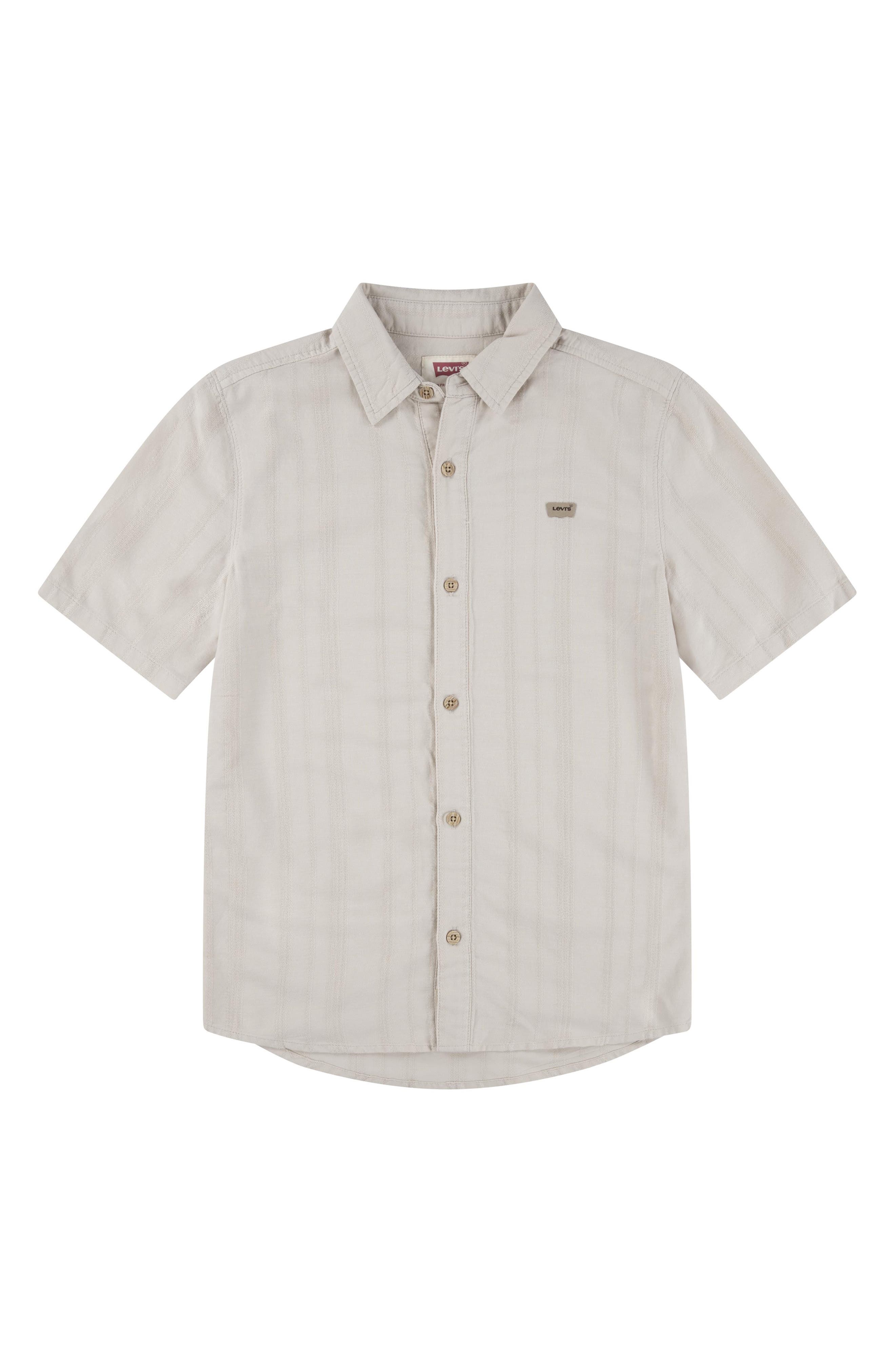 Levi's® Kids' Textured Stripe Button-Up Shirt